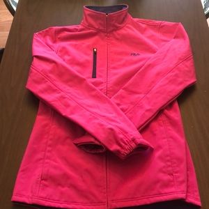 FILA form fitting jacket with fleece interior